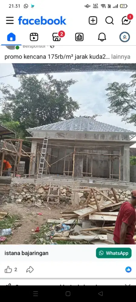 Rangka atap baja ringan baja berat dll