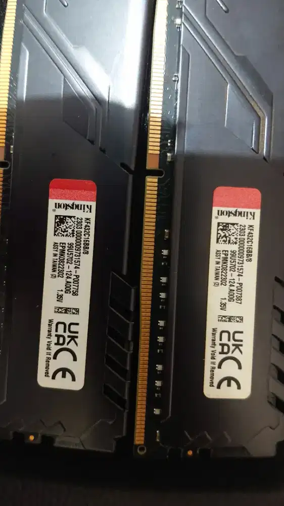 Kingstone fury beast 16GB (8x2) 3200Mhz