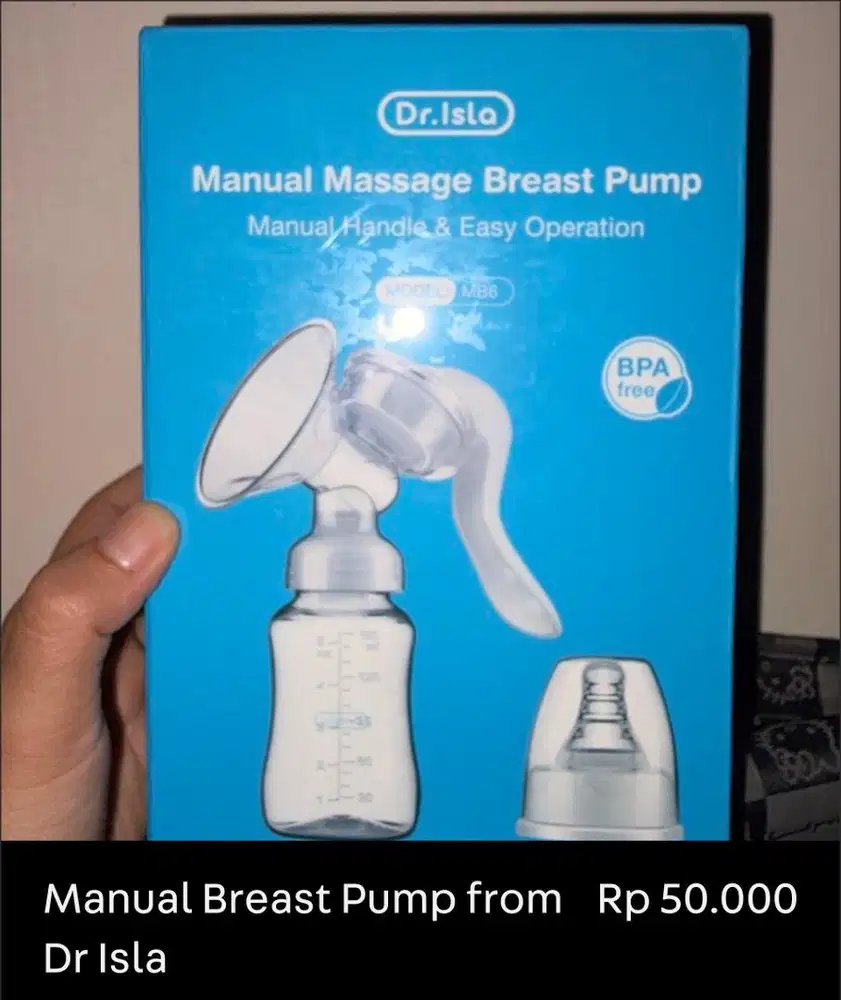 Manual Breast Pump Dr Isla