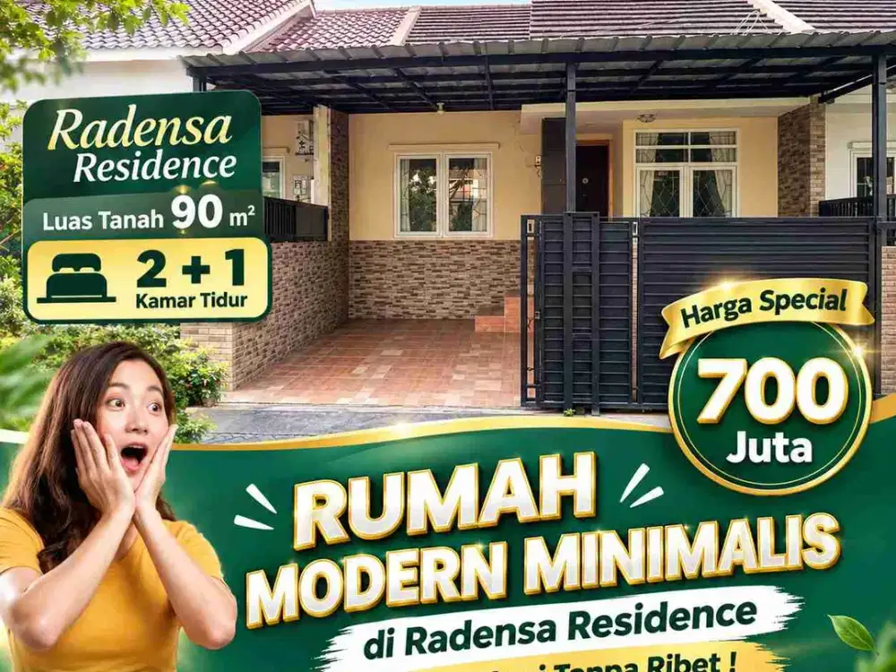Rumah Murah Siap Huni Tanah Luas SHM Di Raden Saleh Sukmajaya Depok