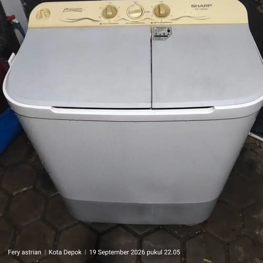 Mesin cuci merk Sharp 8.5 kg
