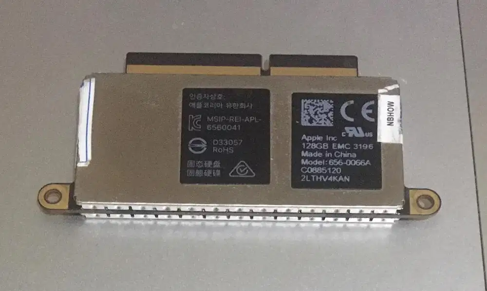 SSD Storage Macbook Pro A1707 Non Touchbar