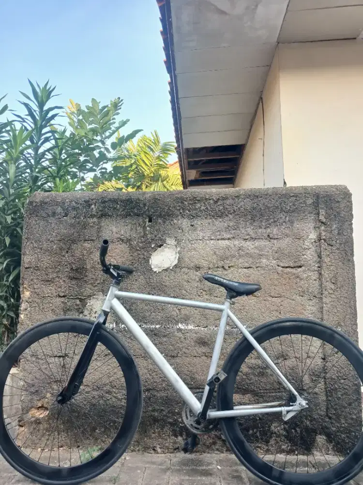 Sepeda Fixie Silver Bekas – Siap Gowes