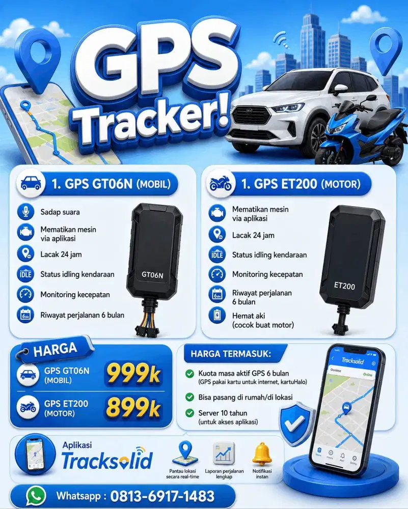 GPS Tracker Palembang Bisa Pasang Semua Jenis Kendaraan