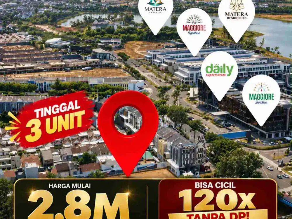 Ruko Maggiore Tinggal 3 unit Harga 2.8M