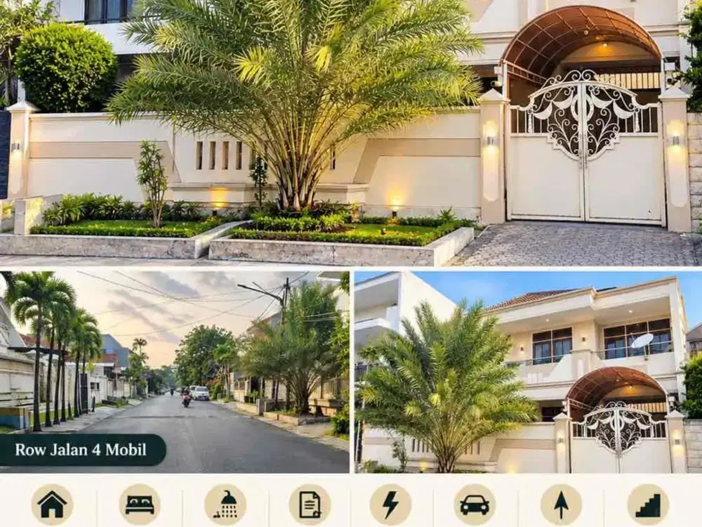 wisma permai jual rumah siap huni strategis mainroad jalan utama  dekat galaxy mall surabaya timur