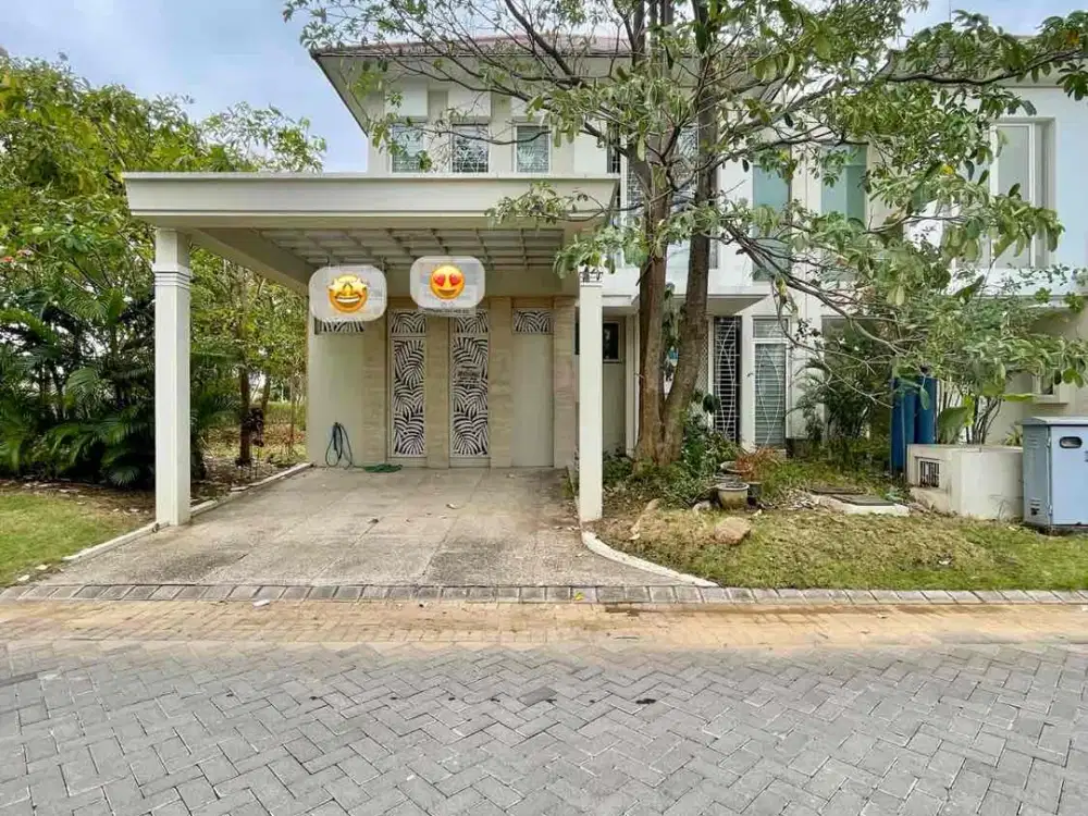 pakuwon city Mossel bay jual rumah modern minimalis semi furnished dalam cluster grand island surabaya timur