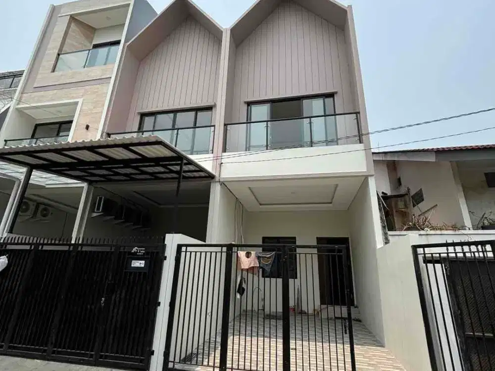 Dijual rumah baru 2 lt 4 x 20 m2 di Duri Kepa dekat Tanjung Duren Shm hadap barat ada 3+1 kt 3 km unfurnished siap huni!! Ayo Survey & nego yuk!!