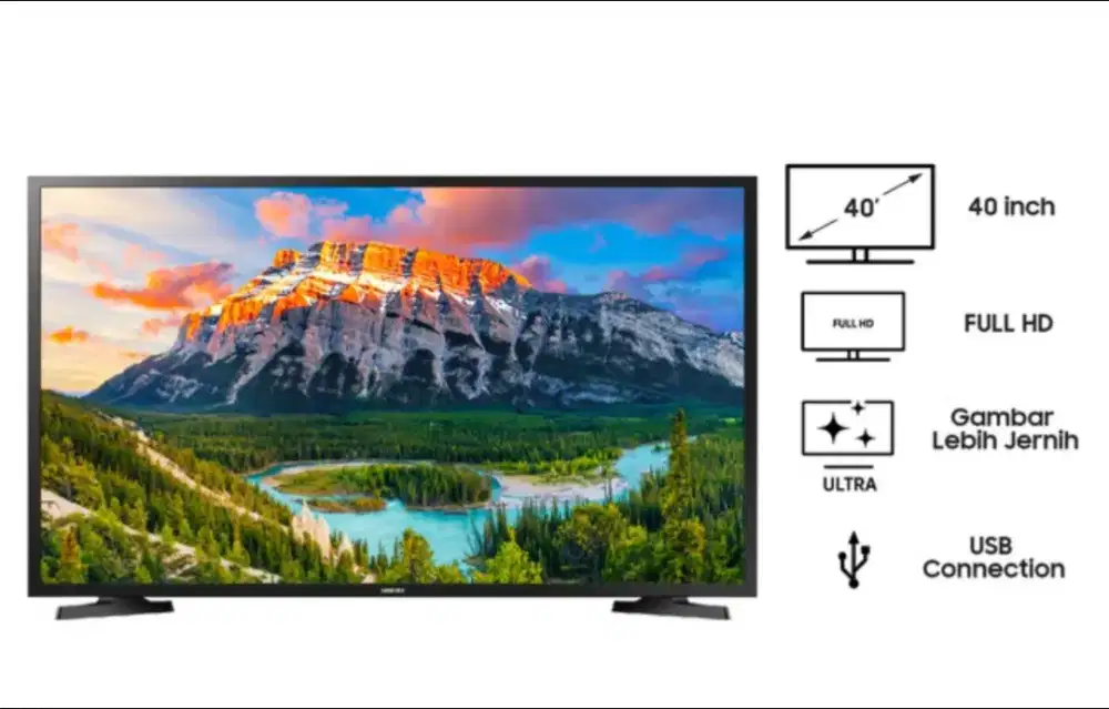 Samsung Seri 5 ukuran 40 inci. Full HD Flat TV.