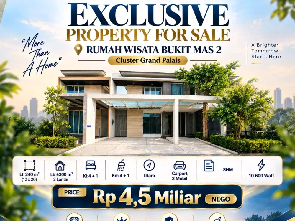JUAL MINIMALIS WISATA BUKIT MAS DKT PRAMBANAN WIYUNG ROYAL RESIDENCE