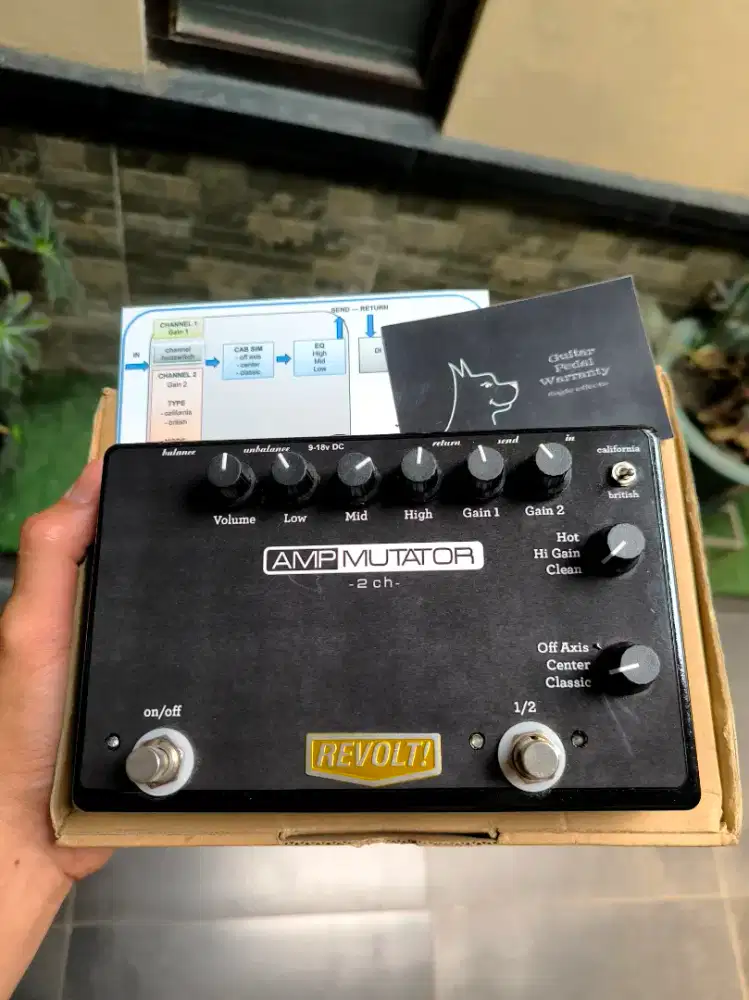 Pedal Preamp Gitar Amp Mutator Revolt