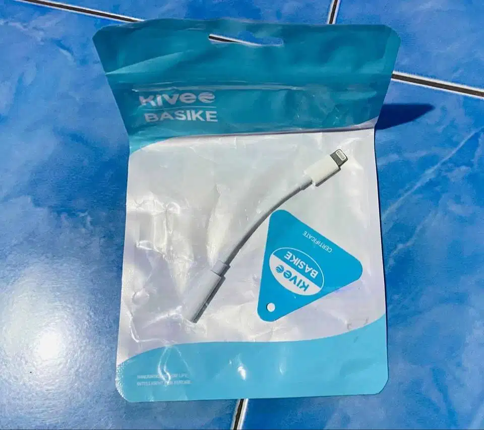 Kabel konverter iPhone Lightning to 3.5mm audio konverter headset head