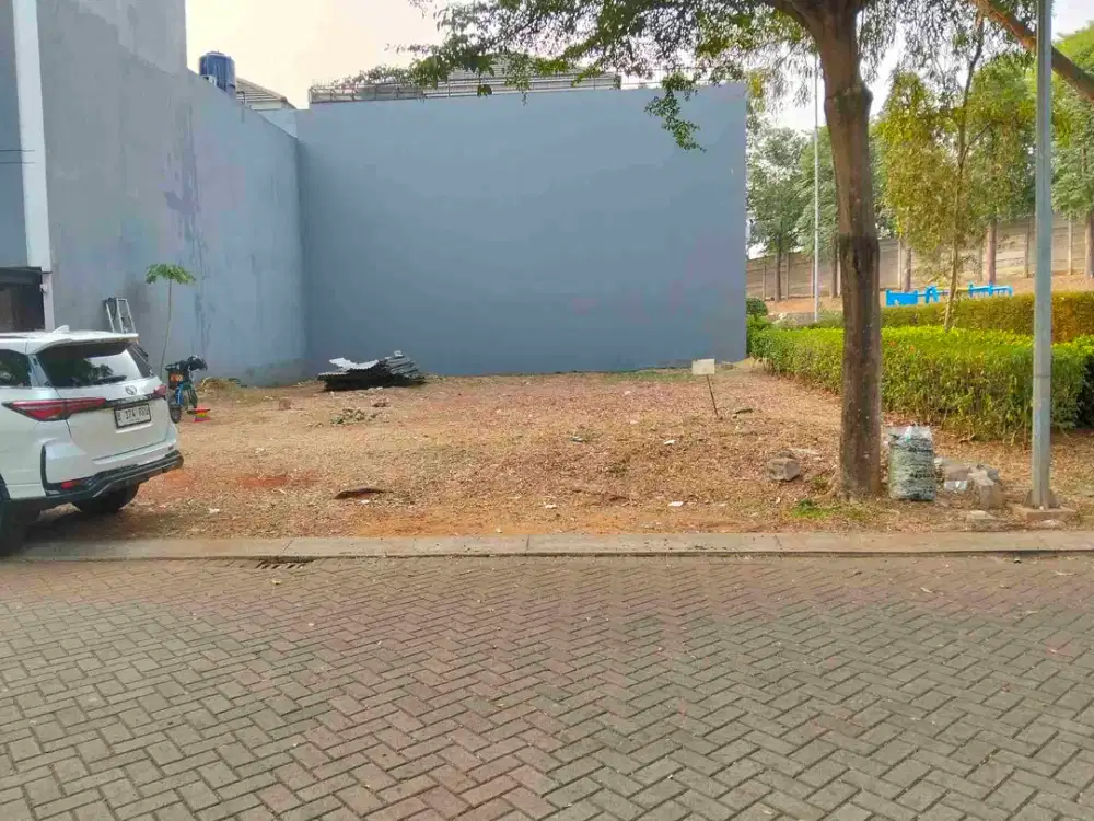 Dijual Kavling Vila Kebayoran Residence  Bintaro ,Huk Samping Taman