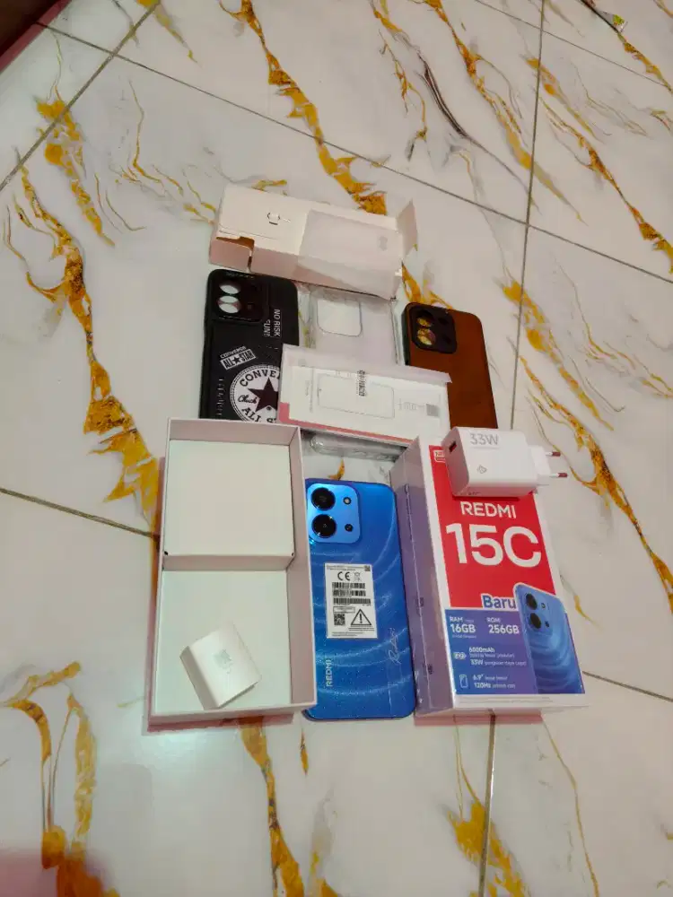 Redmi 15C 4G Blue 8gb 256gb Full Set Resmi NFC Ada