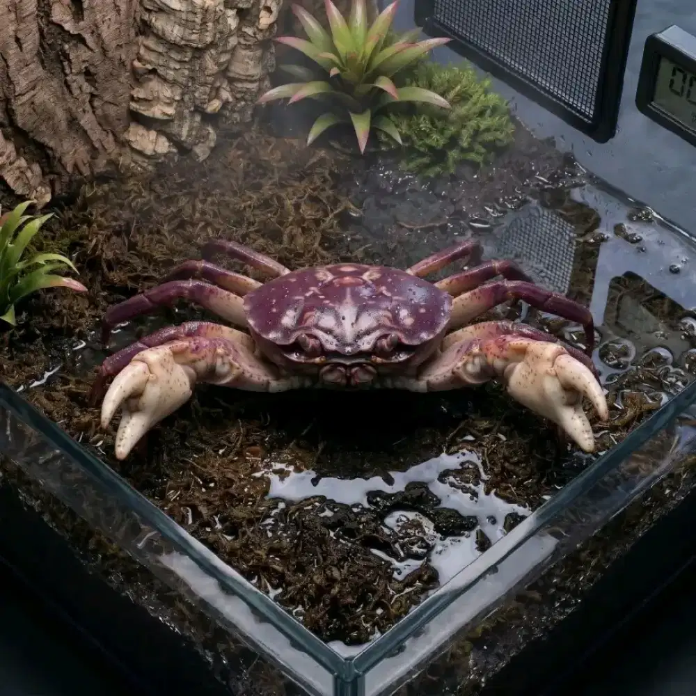 Kepiting Hias Humei Jinak Kepiting Darat Humei Jumbo Size 8-9cm