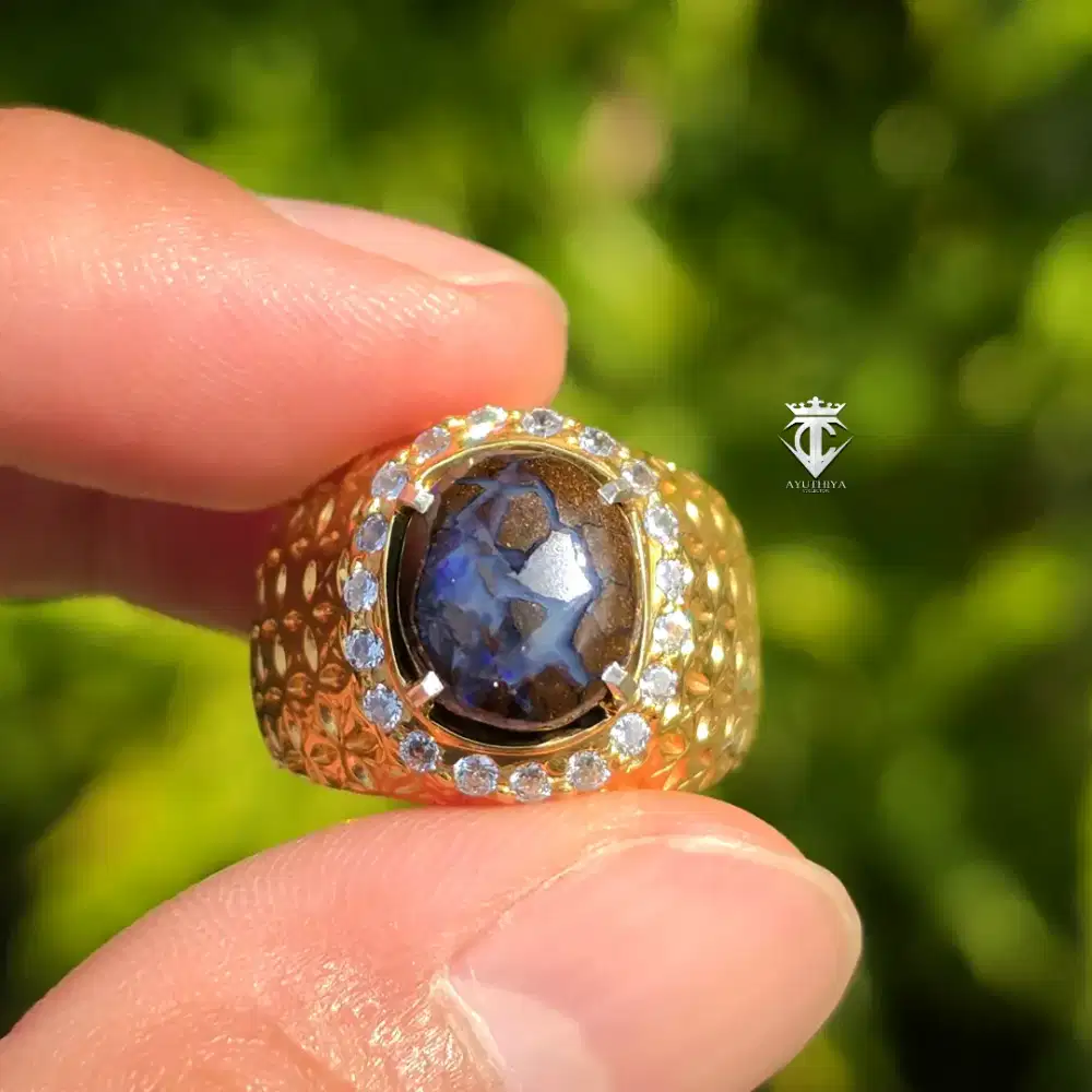 Batu Natural Boulder Opal Australia 5.19 Ct NTE SKY Lab Certified