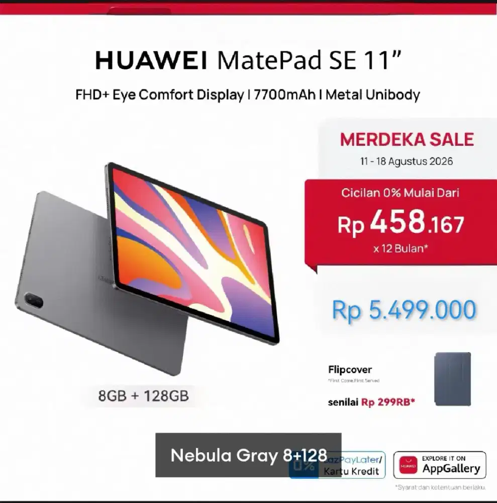 Huawei Matepad Se 11 Ram 8/128Gb