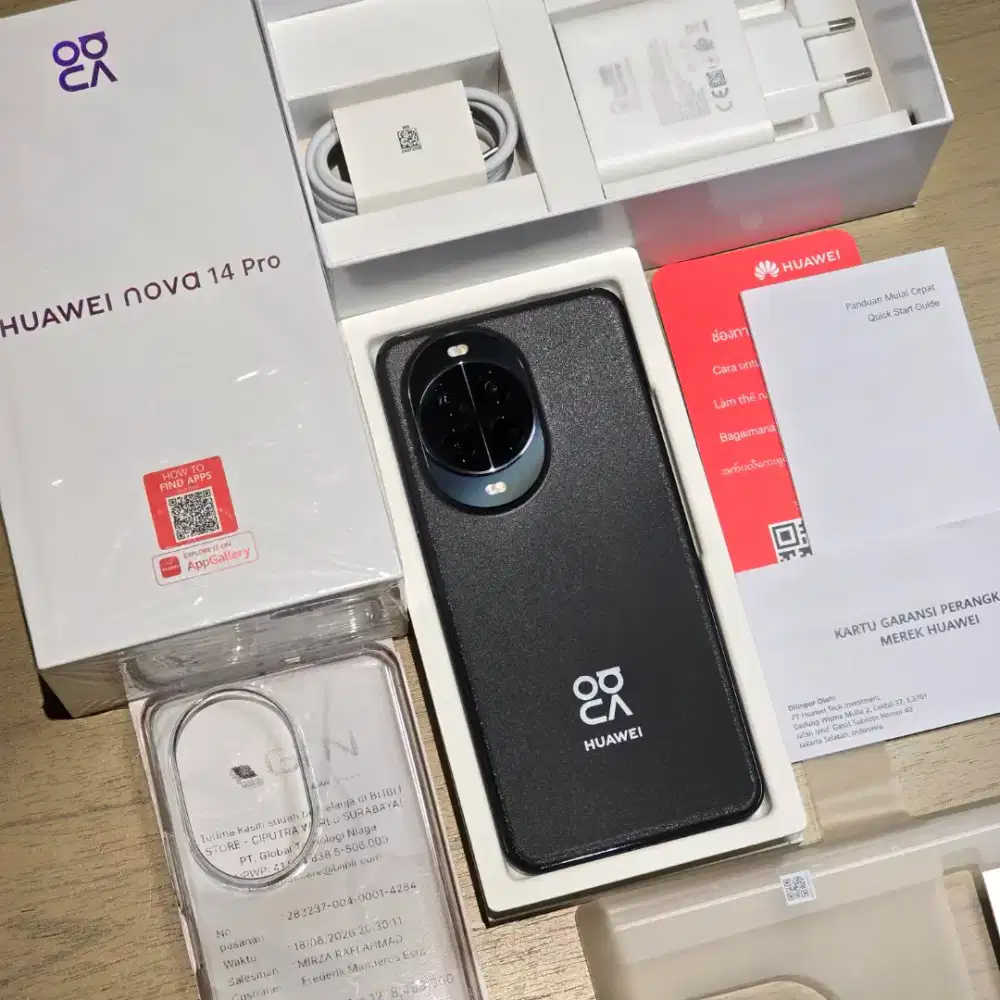 Huawei Nova 14 Pro Ram 12/512GB Black Garansi Resmi Huawei Juni 2027