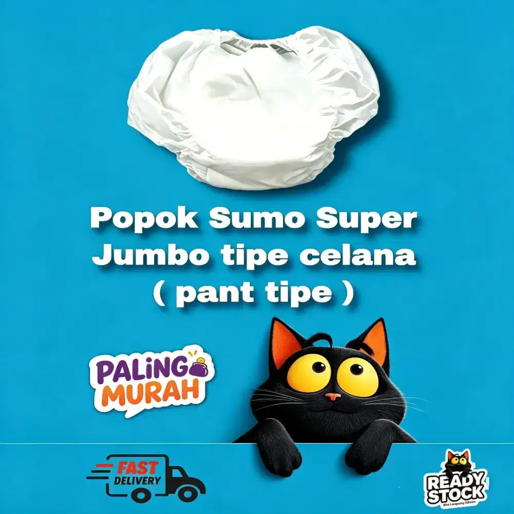 POPOK DEWASA SUPER JUMBO CELANA & PEREKAT ISI 10PCS (baca deskripsi)
