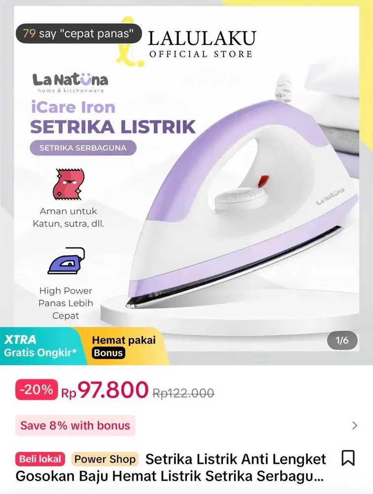 setrika pakaian