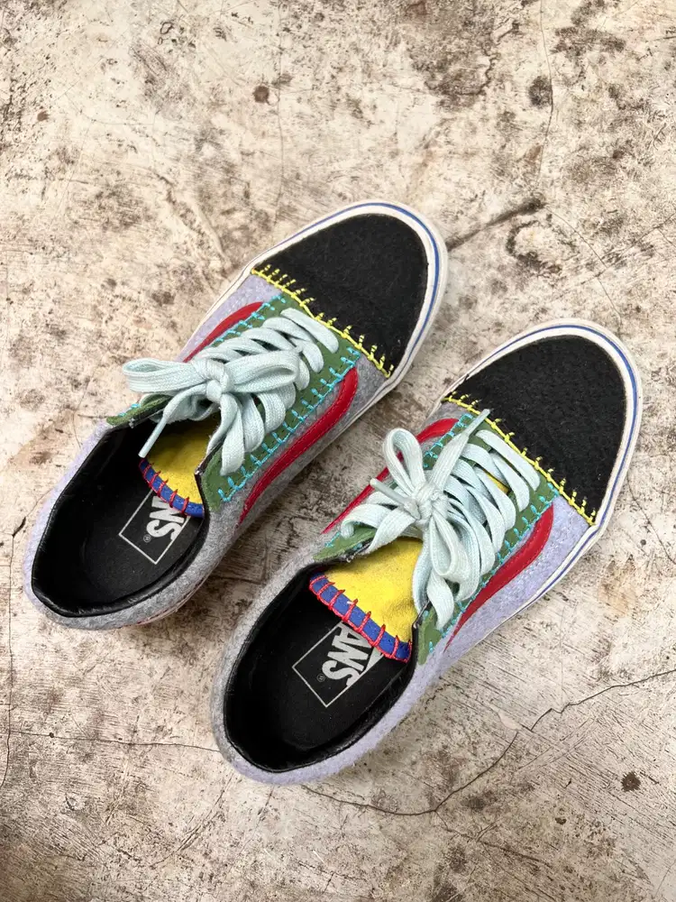 Preloved Vans Old Skool Blanket Stitch