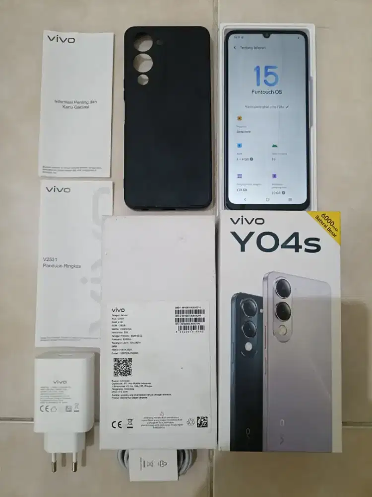 Vivo Y04S 4/128 seperti baru