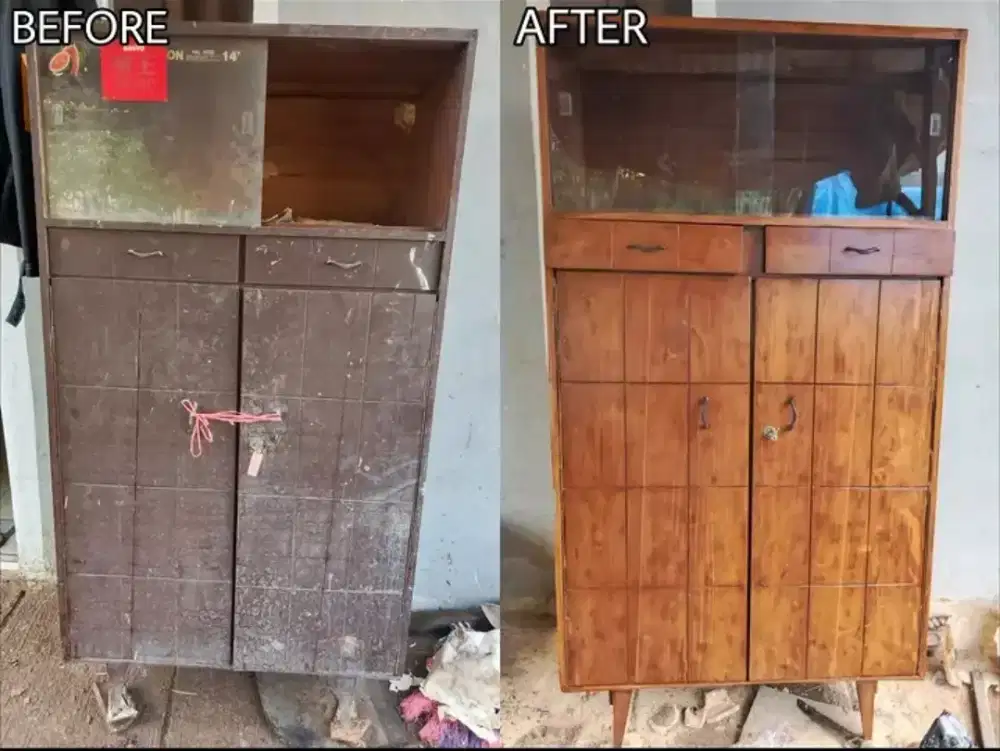Jasa reparasi lemari jati