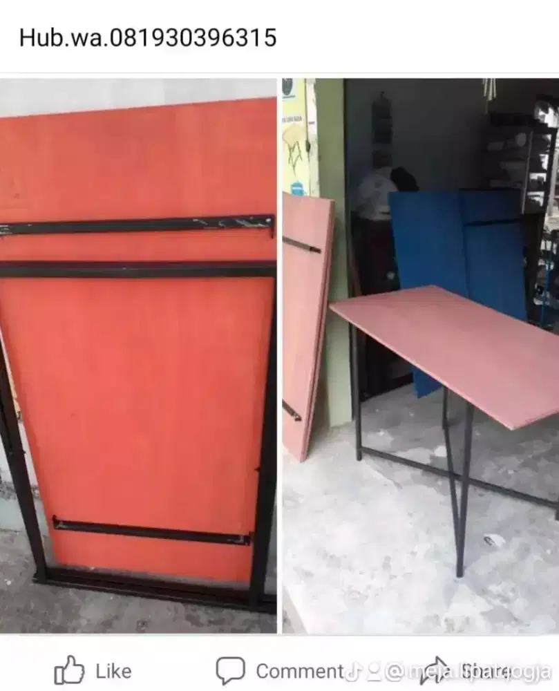 Meja lipat / meja warung/ meja bazaar