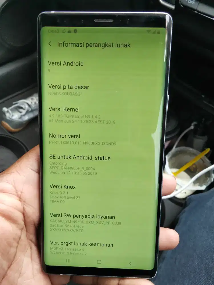 Samsung galaxy note 9 6/128 batangan