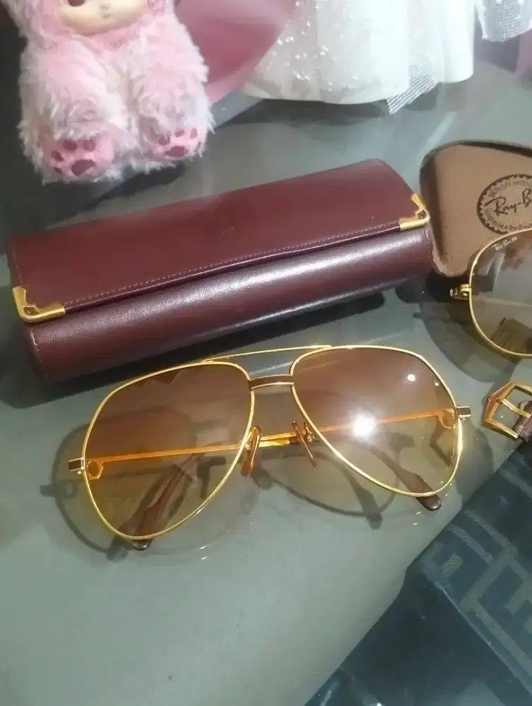 Kacamata Cartier Vendome Laque Bordeaux Original