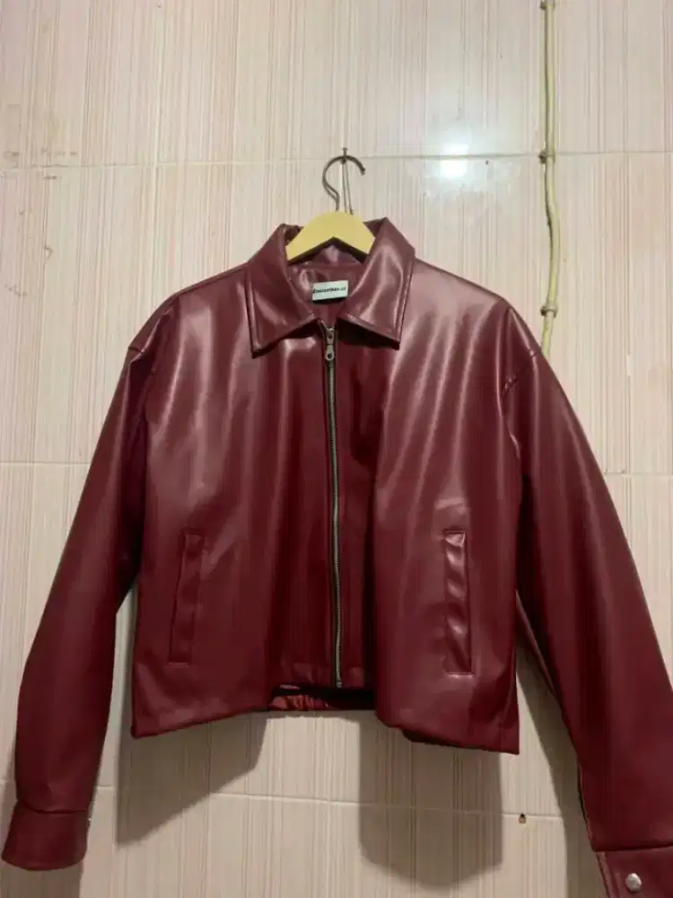 Jaket kulit sintesis brand Riseleather.id