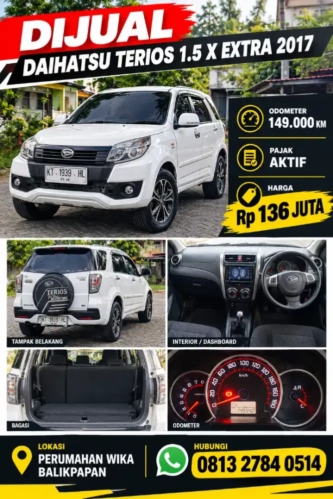Terios X Extra manual murah