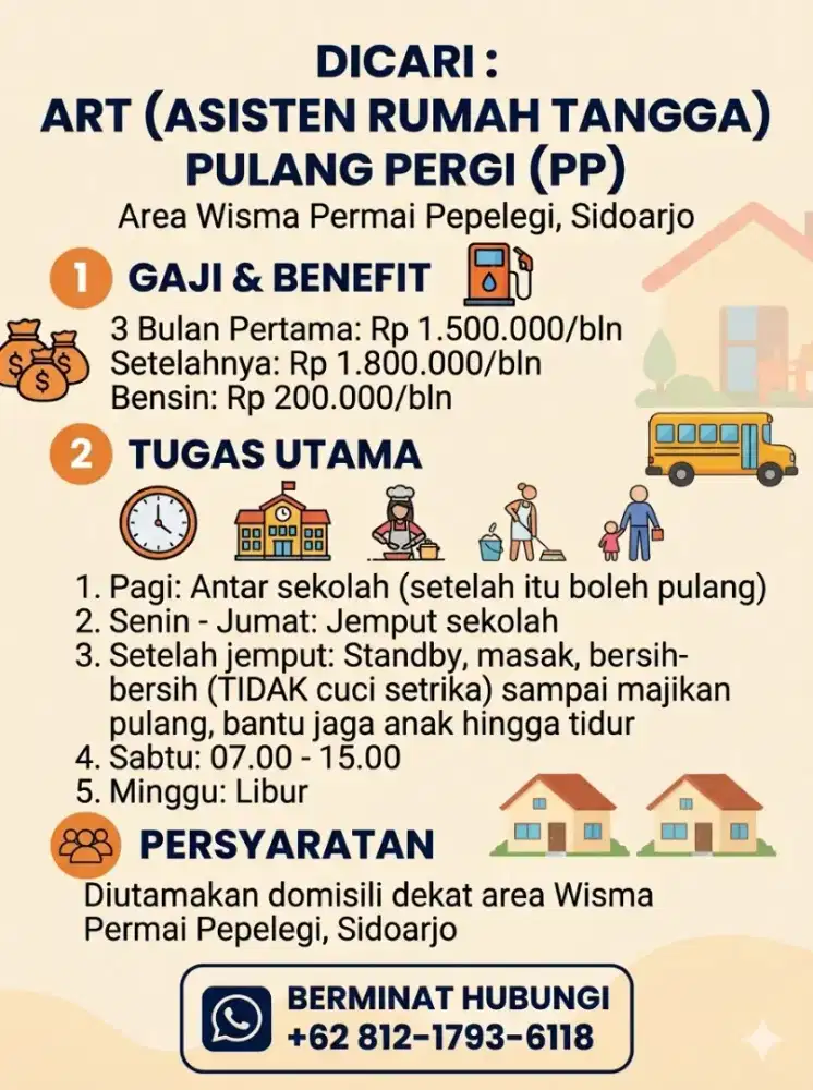 DICARI ART PULANG PERGI DAERAH PEPELEGI WARU