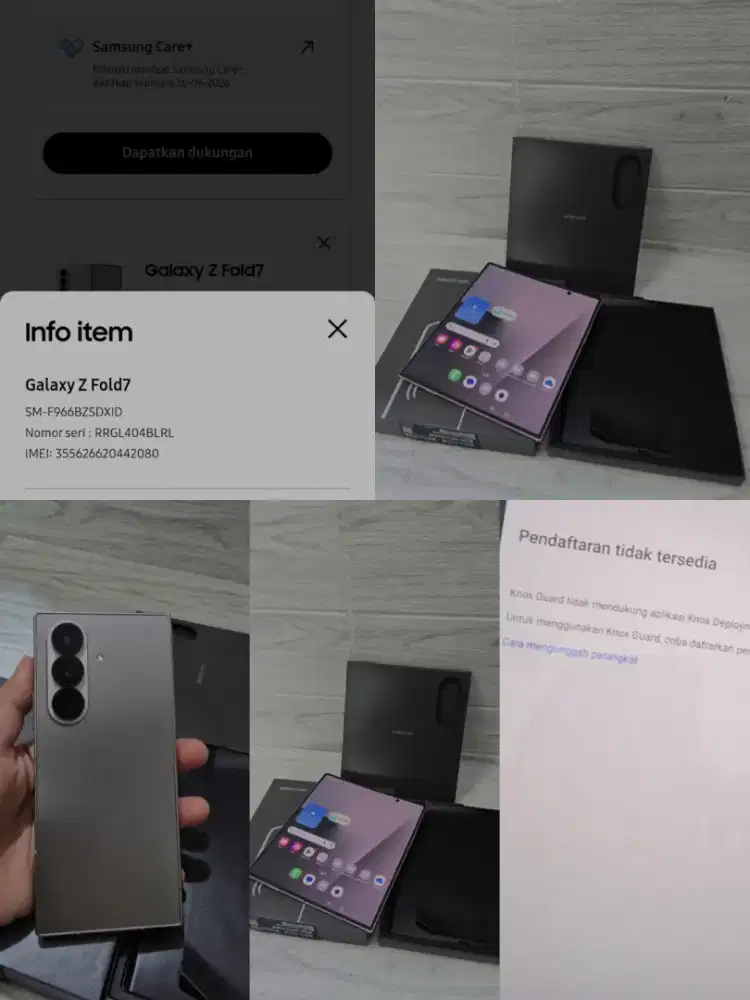 Samsung z fold 7 12/256GB Garansi panjang 2027 mulus like new