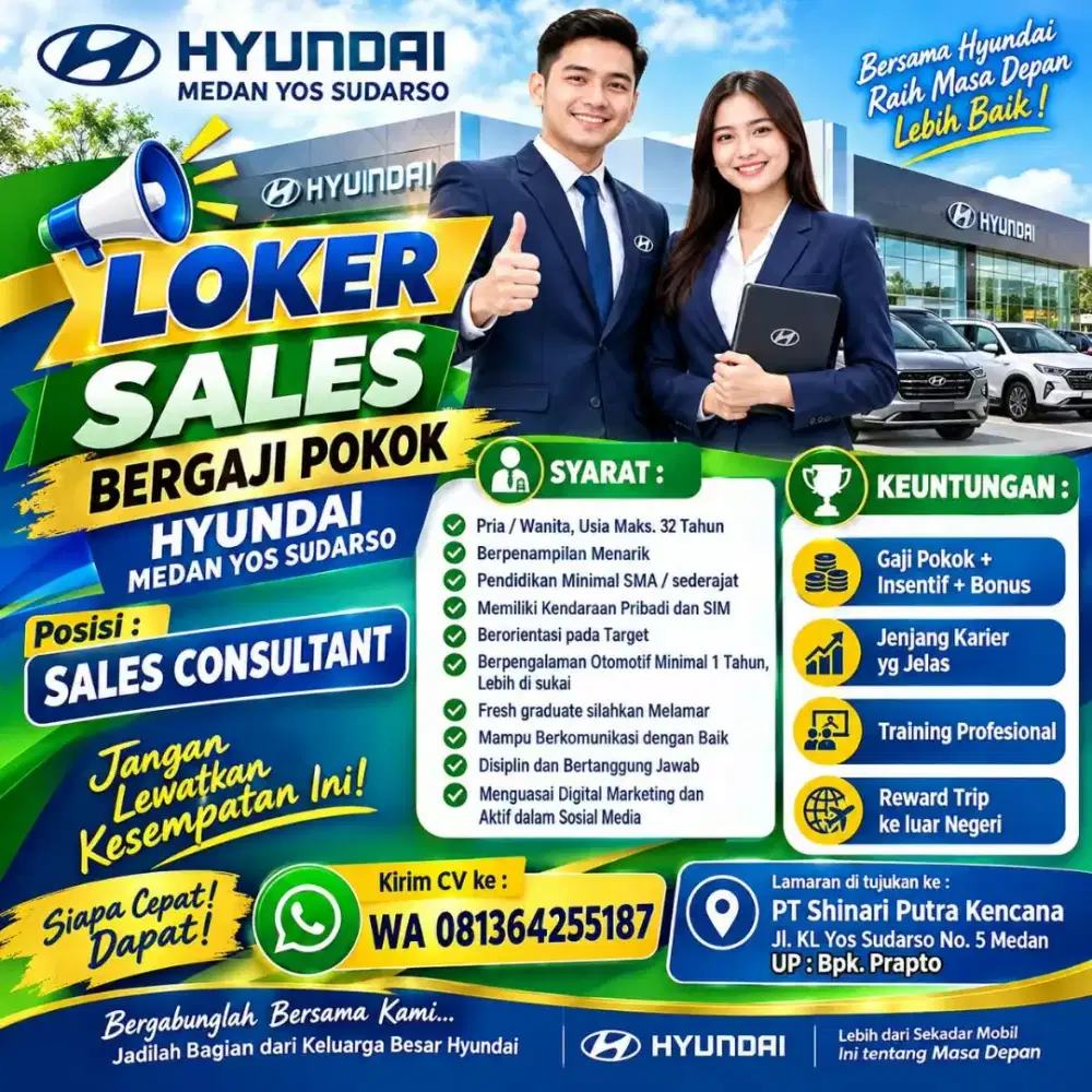 Lowongan kerja Sales bergaji Tetap