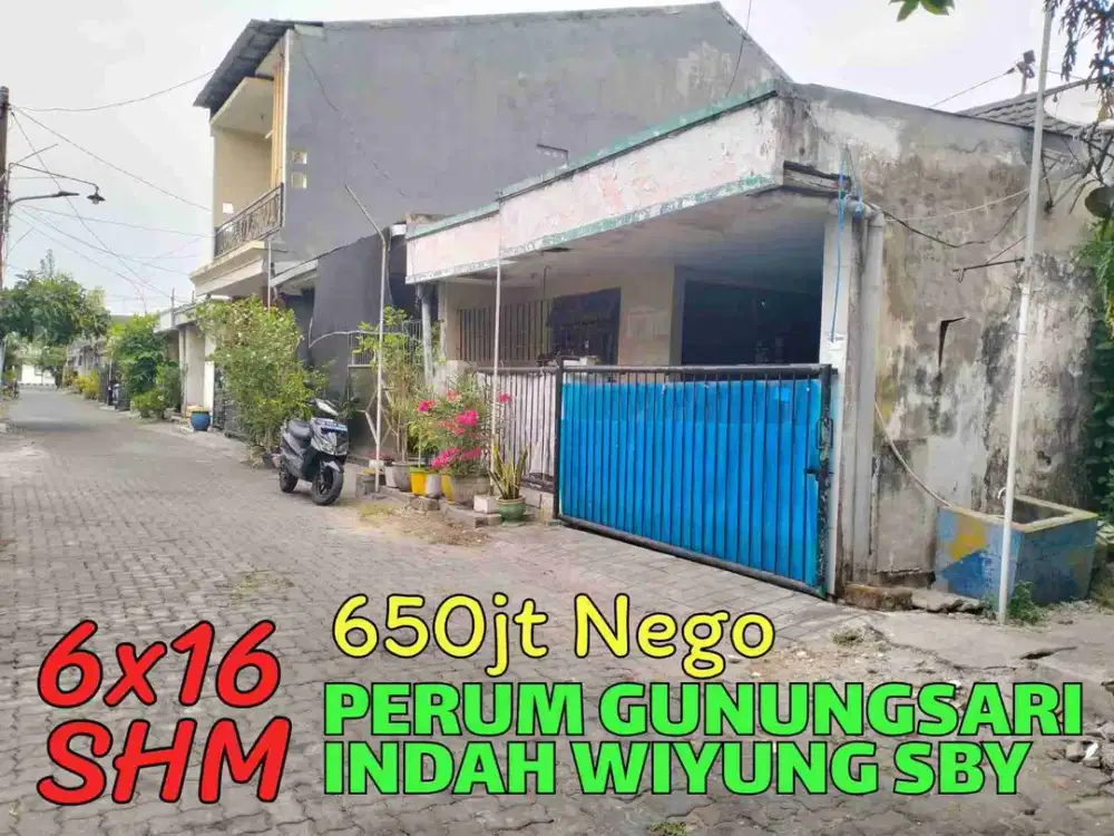 Rumah Murah siap Huni di Perum Gunungsari Indah, Wiyung, Sby Selatan