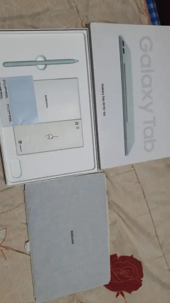 Samsung tab s9FE+ 12/256 ex sein siap pakai anti blokir imei mulus