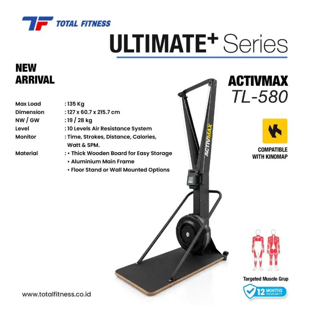 Ski Trainer Machine Total Series Tl-580 Activmax 2unit