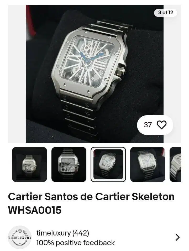 CARTIER SKELETON WHSA0015 MANUAL WINDING