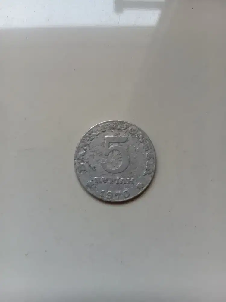 Koin 5 rupiah 1970