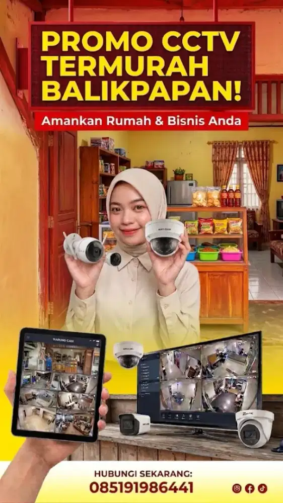 TERMURAH CCTV WIFI PANTAU JARAK JAUH