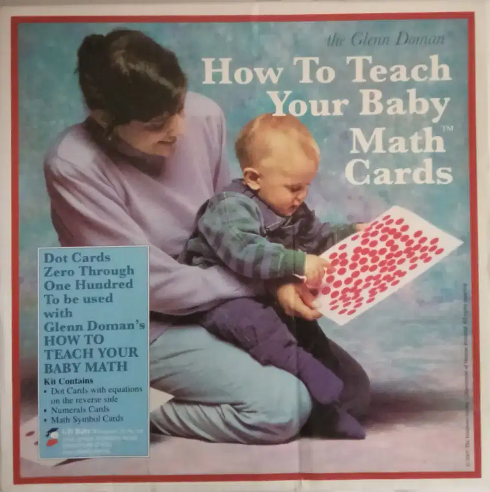 Glenn Doman Baby Math Dot Cards (Metode Belajar Untuk Bayi & Balita)