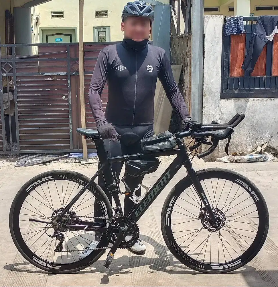 Sepeda Roadbike ELEMENT FRC 50 EVO Alloy 18 Speed52(modif & upgrade)