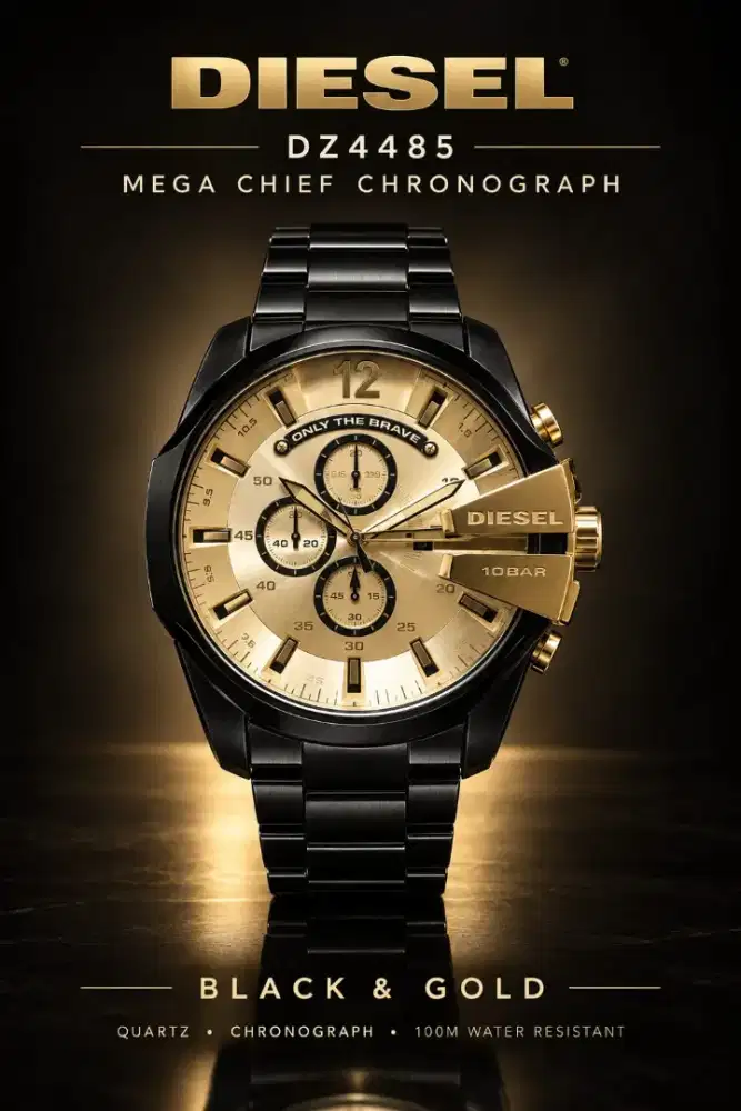 FS Original Diesel Watch Gold Black Edition