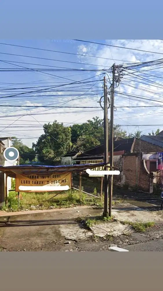 tanah pribadi pinggir jalan raya