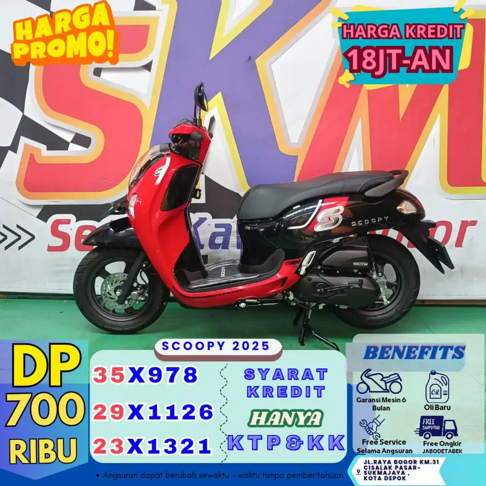 (angsrn 33rb/hari DP 700) Scoopy 2025 cash credt