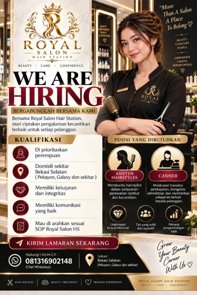 Lowongan salon bekasi