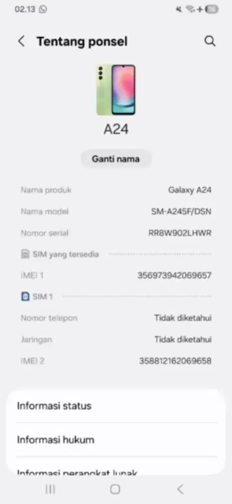 Samsung galaxy a24