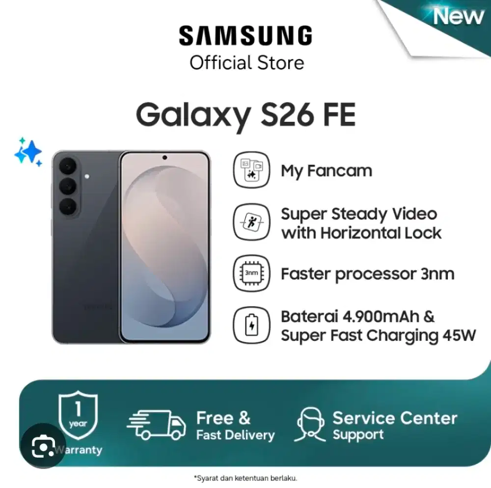 Promo samsung S26 Fe terbaru bisa cicilan