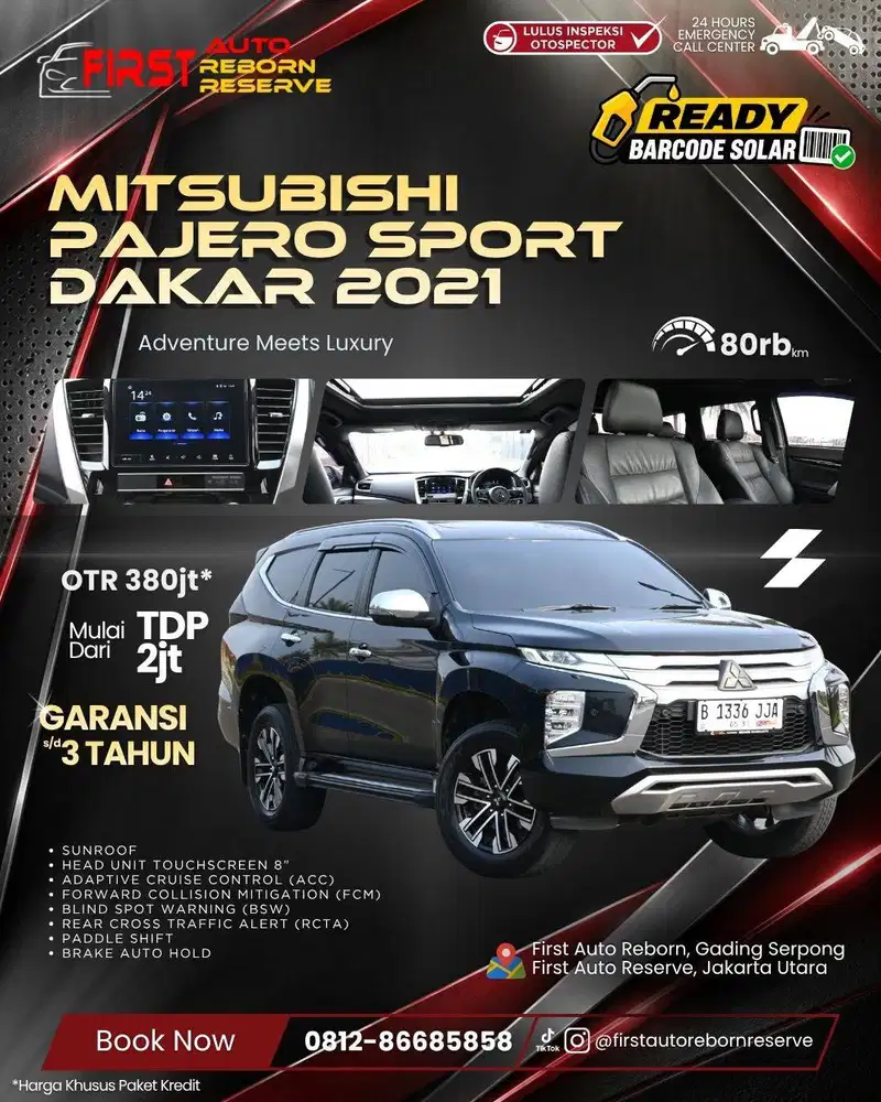 (TDP2jt) Mitsubishi Pajero Sport Dakar 4x2 AT 2021